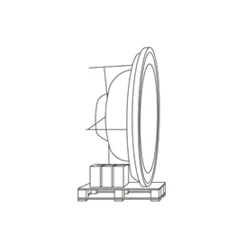 Seitliche Transportverpackung für einen Whirlpool