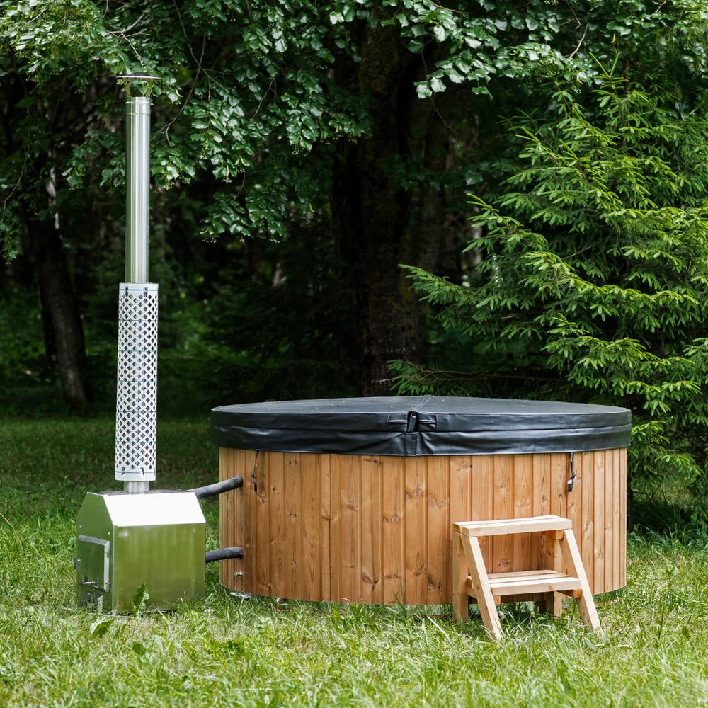 Runder Glasfaser-Whirlpool mit externem Heizsystem
