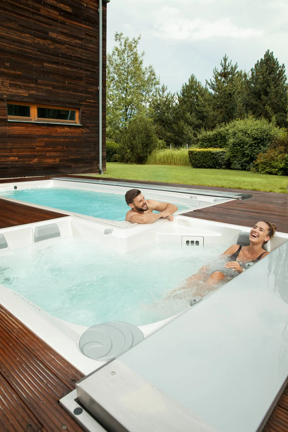 Kombinierter Swim Spa und Whirlpool