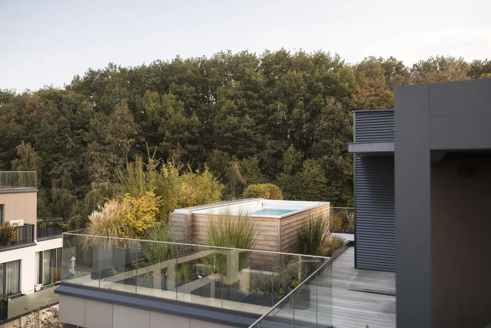 Private Sauna in einem Wellnessbereich