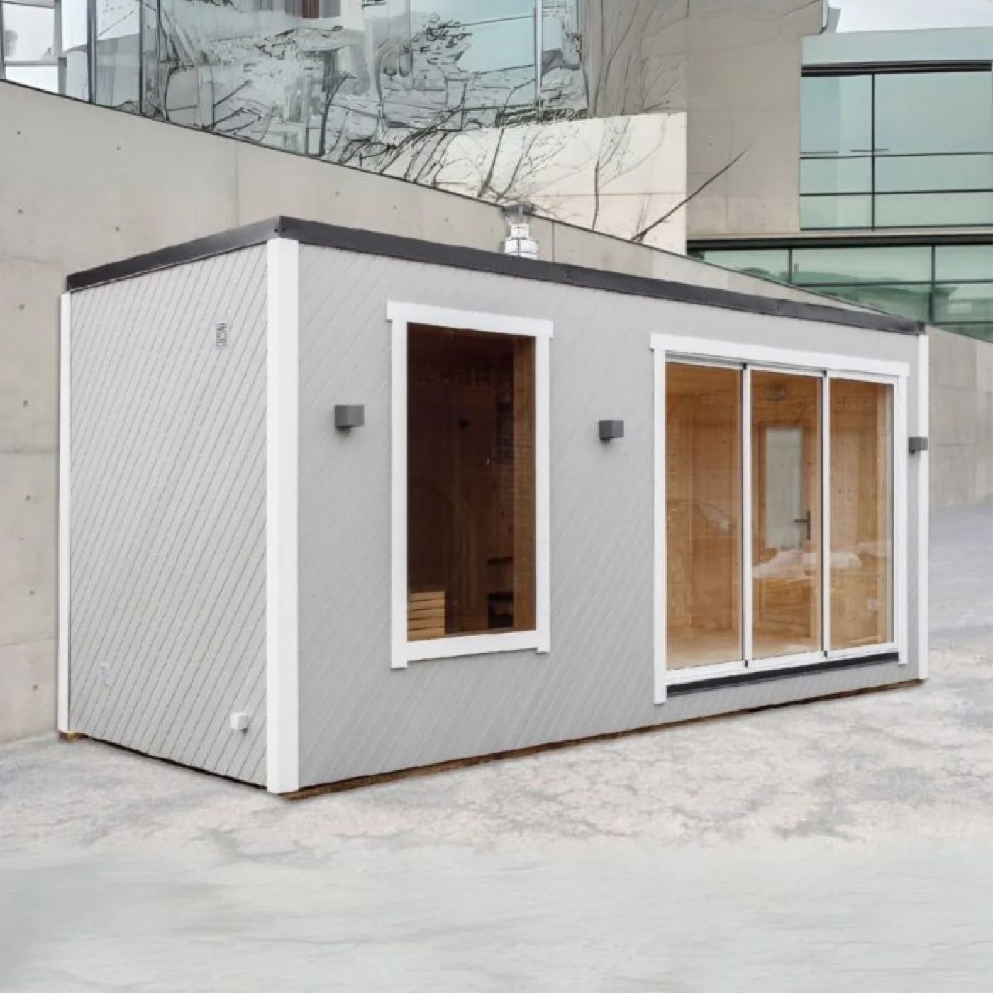 Sauna COMFORT 235×600 Detailansicht 1