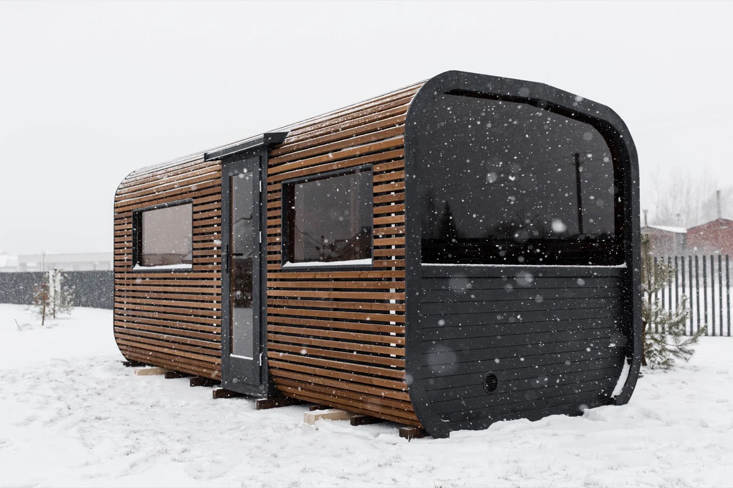 Innenraum der CUBE PLATINUM Sauna