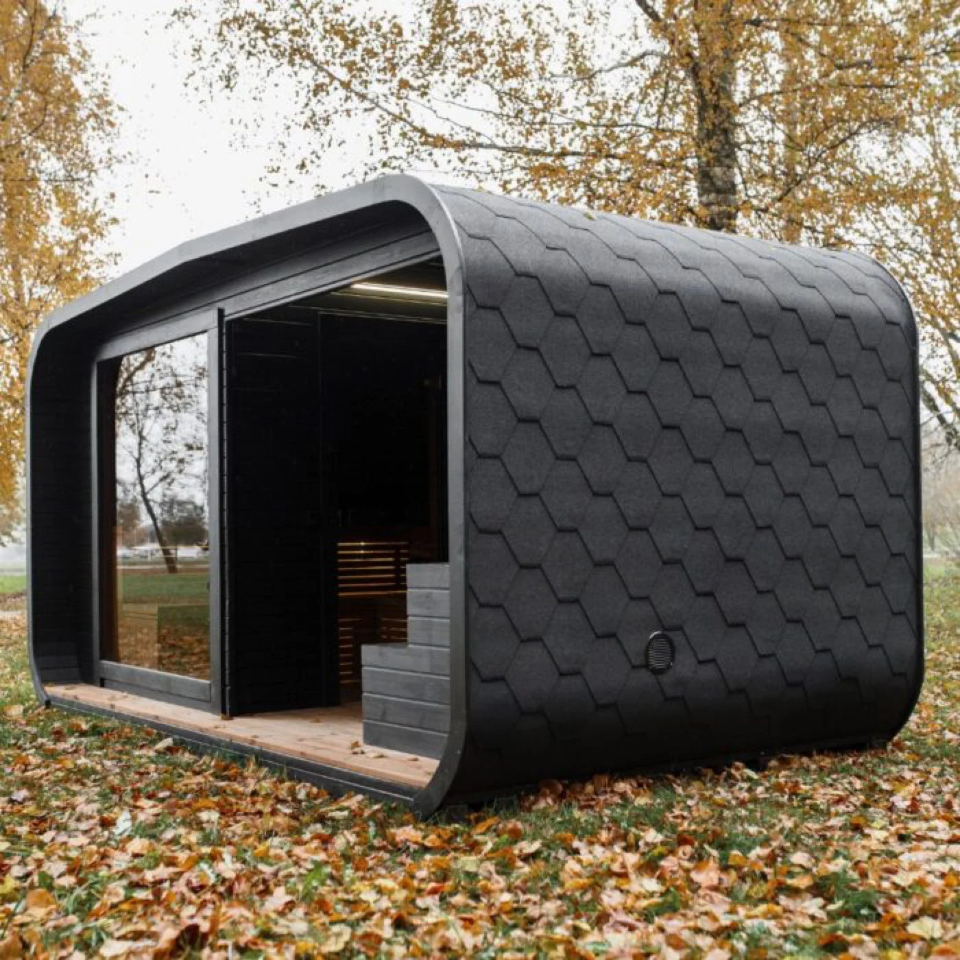 2in1 LUX sauna + Kaltwasserbecken Detailansicht 2